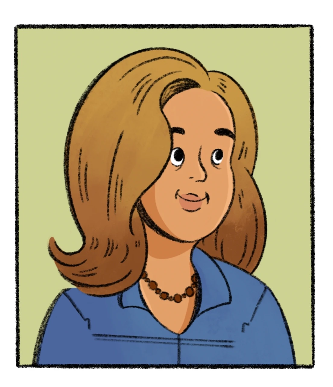 Comic portrait of Consuelo Morales